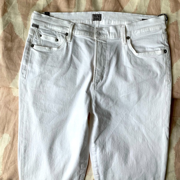 CoH high rise crop skinny white jeans/pants - Picture 2 of 12